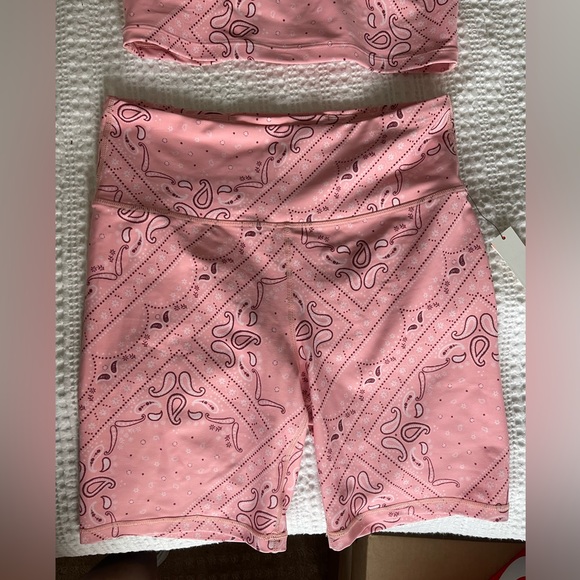 Aqua Tops Aqua Athletics Bloomingdales Exclusive Pink Workout Set